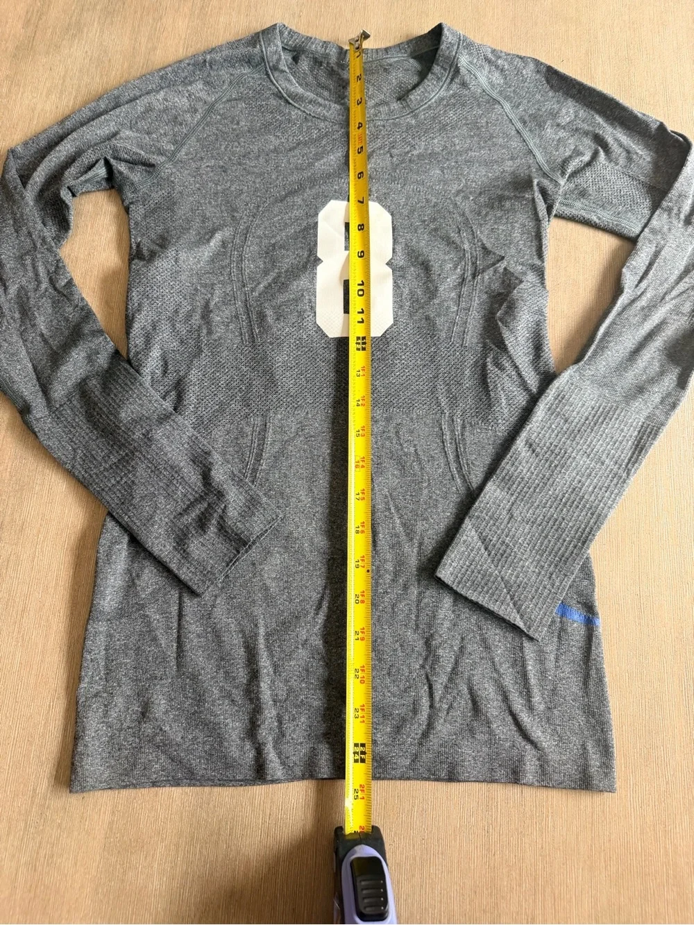 Lululemon Gray Athletic Long Sleeve Top surfside
